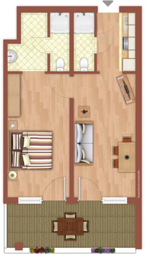 Alpenlicht FeWo. 15 – Grundriss