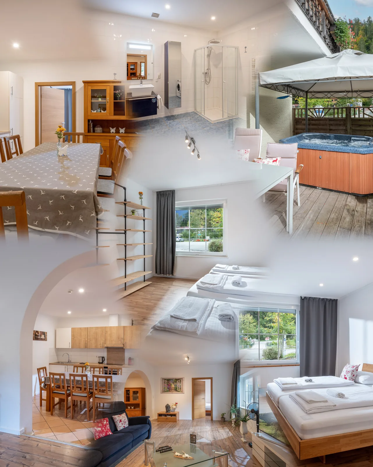 Collage der Unterkunft