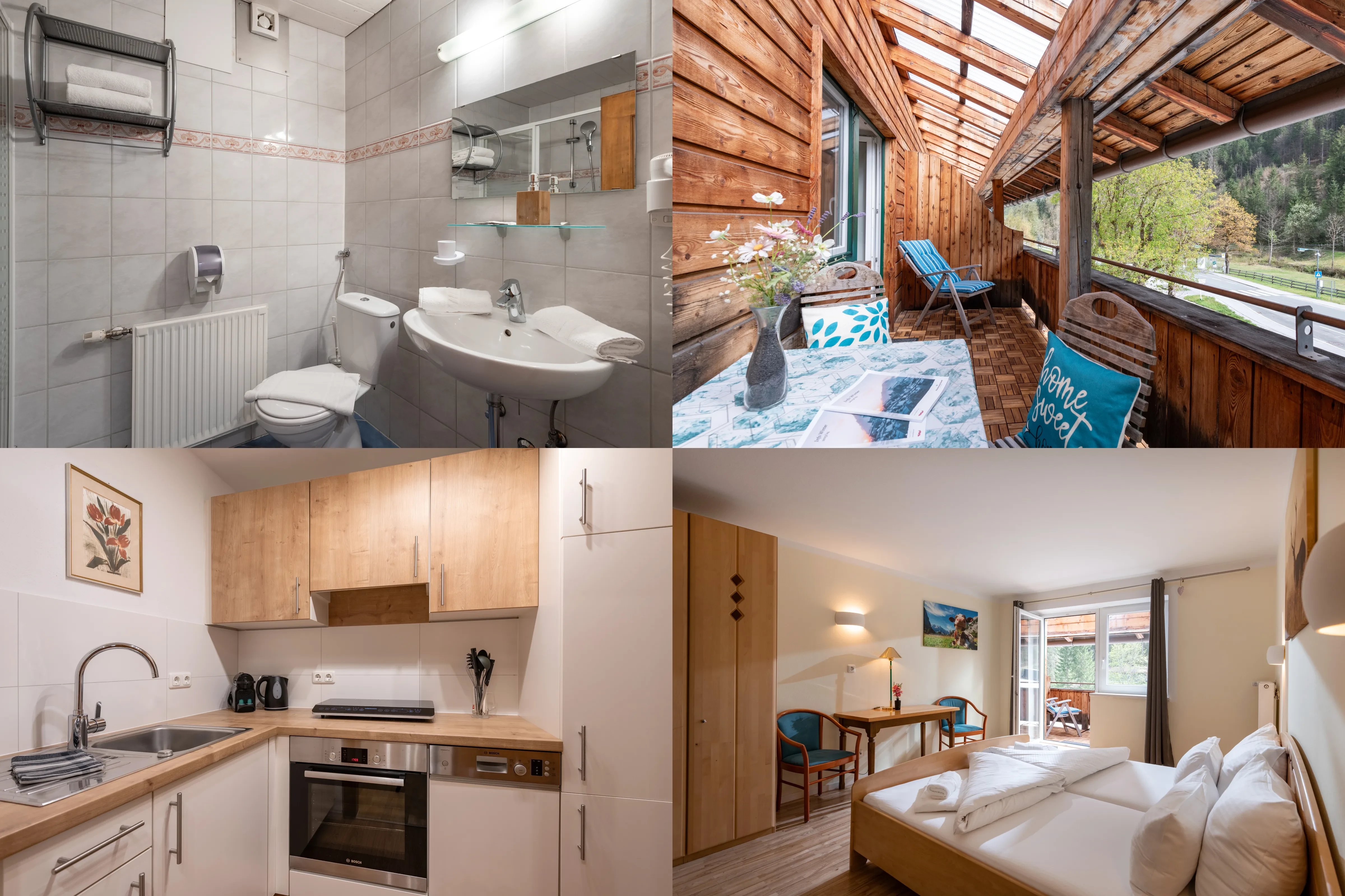 Collage der Unterkunft