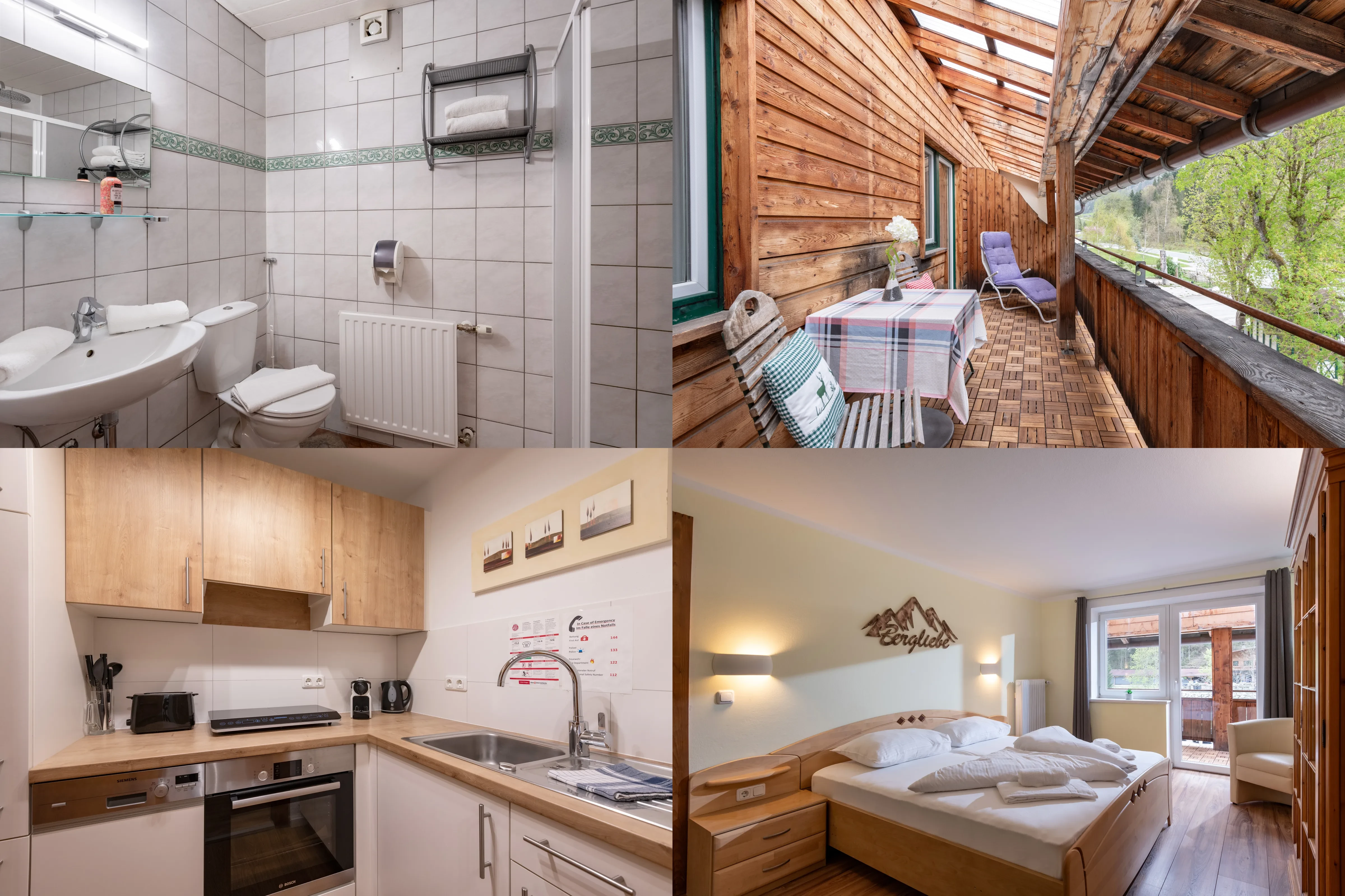 Collage der Unterkunft