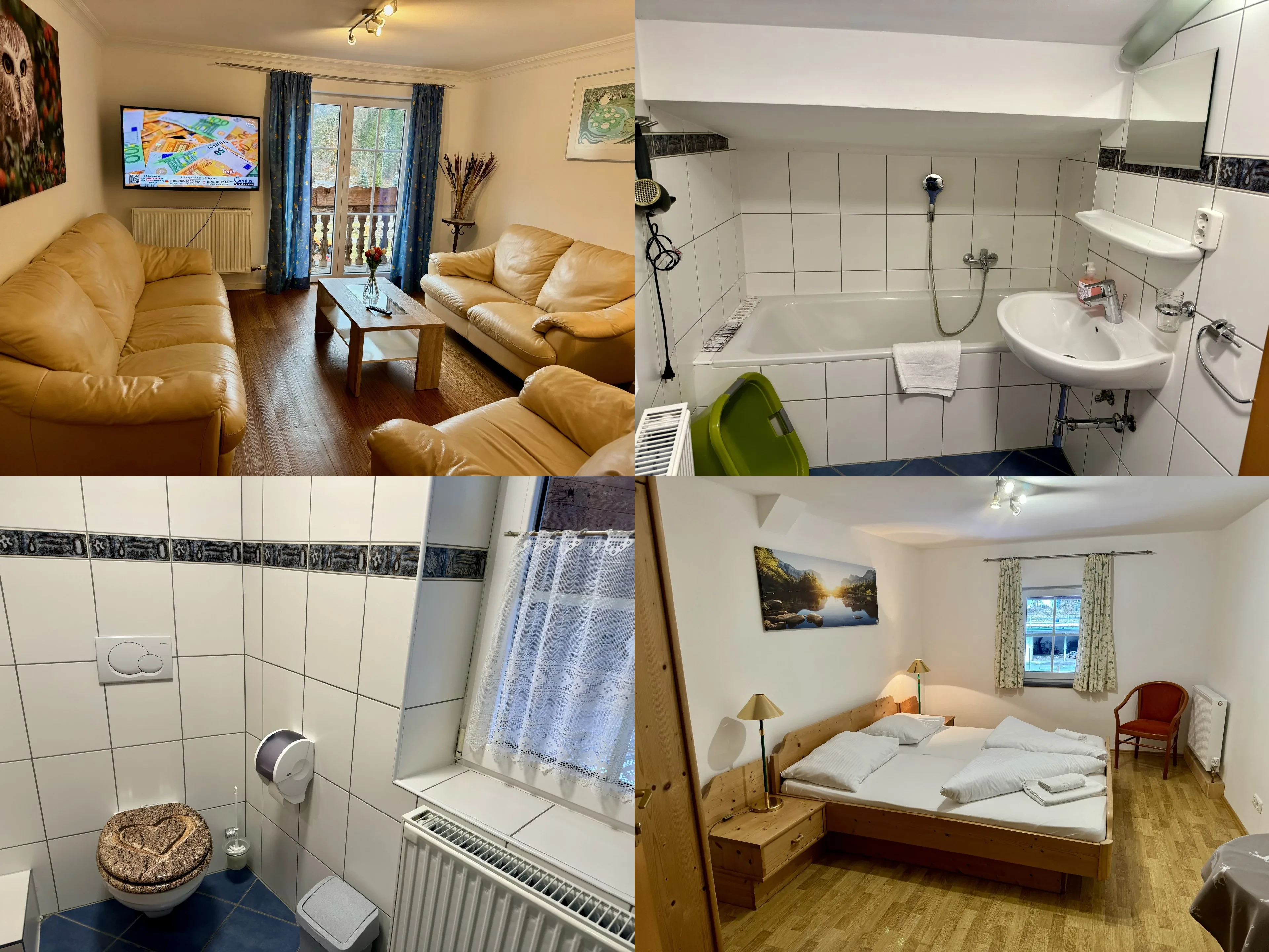 Collage der Unterkunft