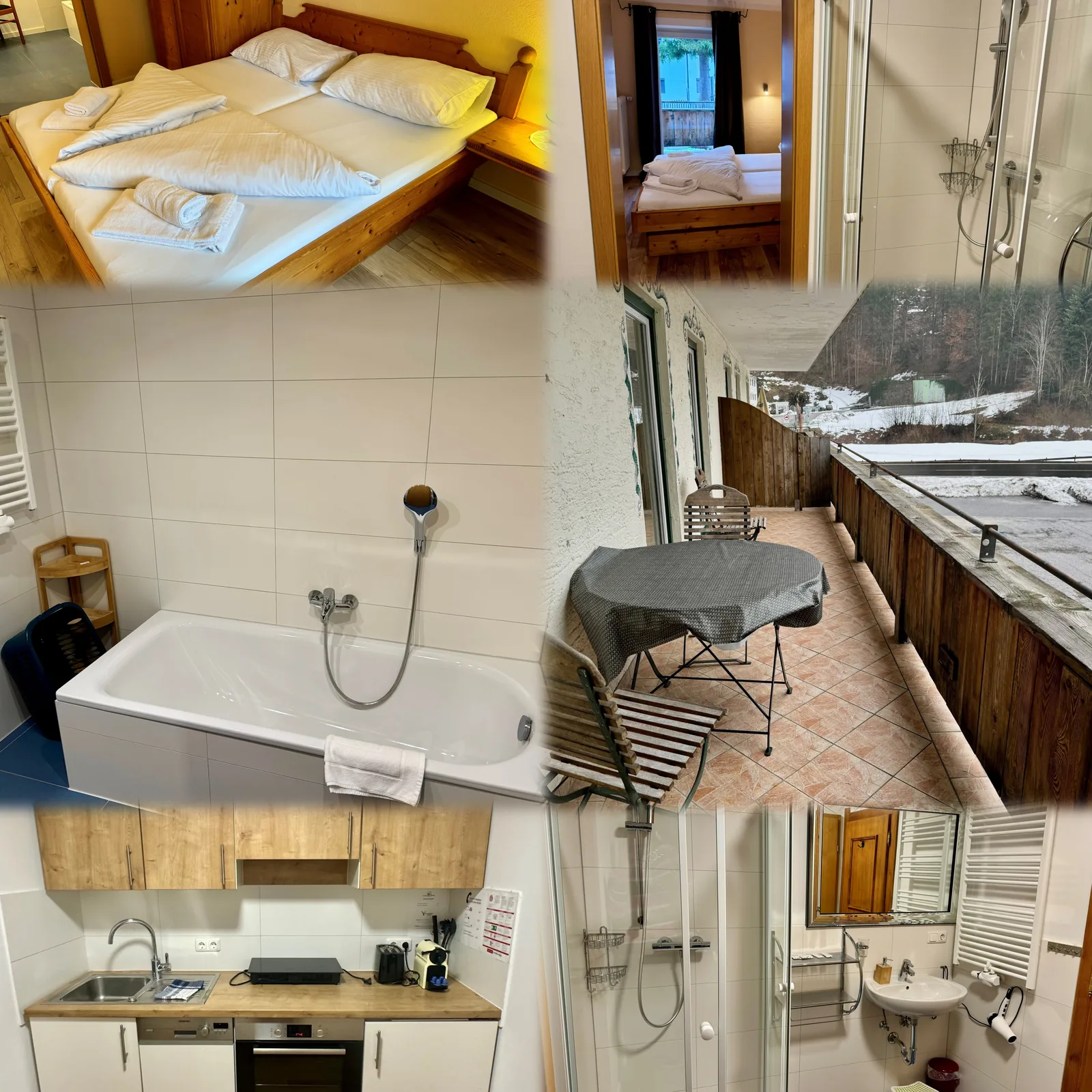 Collage der Unterkunft