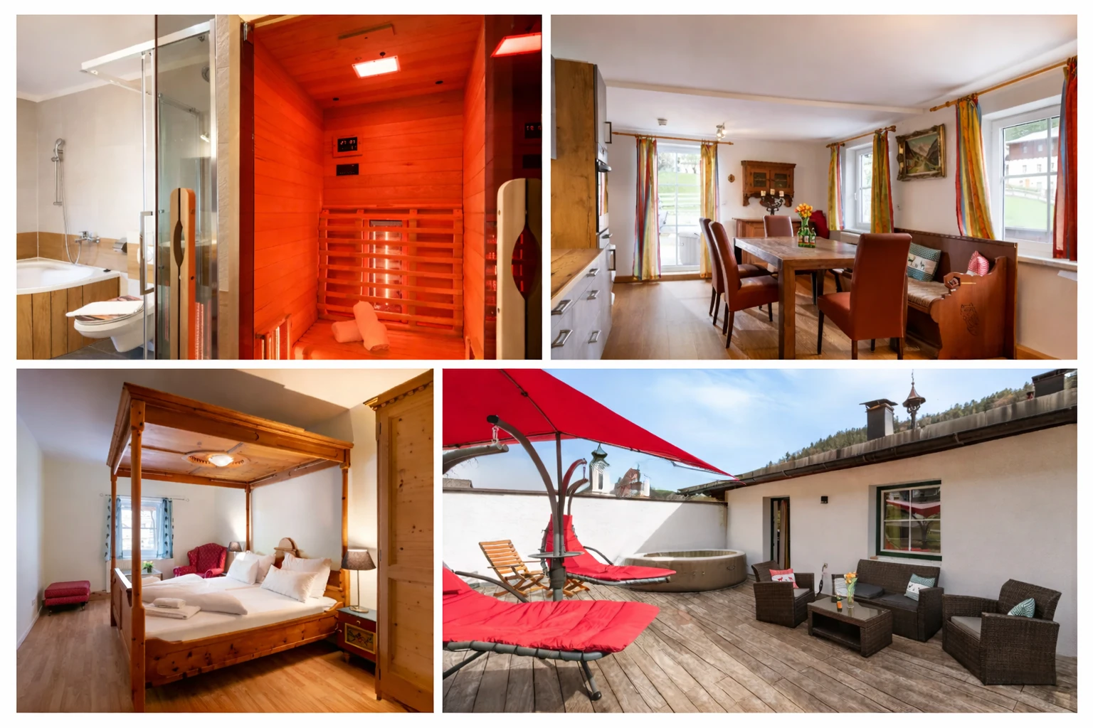 Collage der Unterkunft